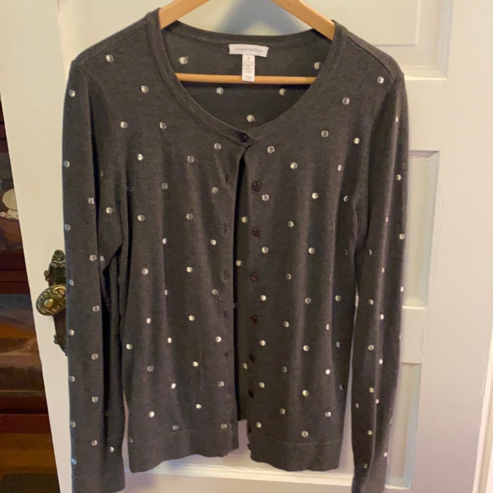 Charter club, fine gauge, button-down cardigan